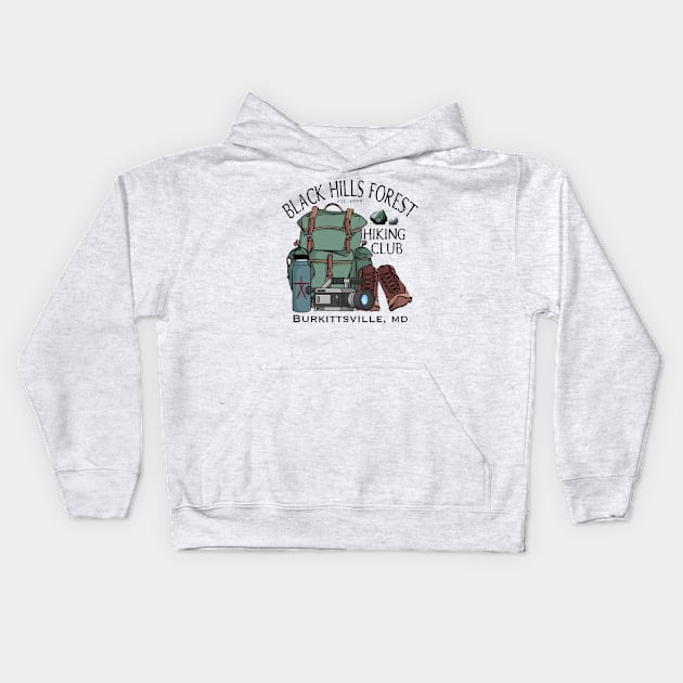 Blair Witch Hiking Club Kids Hoodie by DreadfulThreads